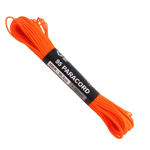 95 Paracord Neon Orange (100ft) MADE IN USA