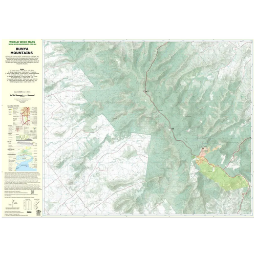 Bunya Mountains Topographic Map