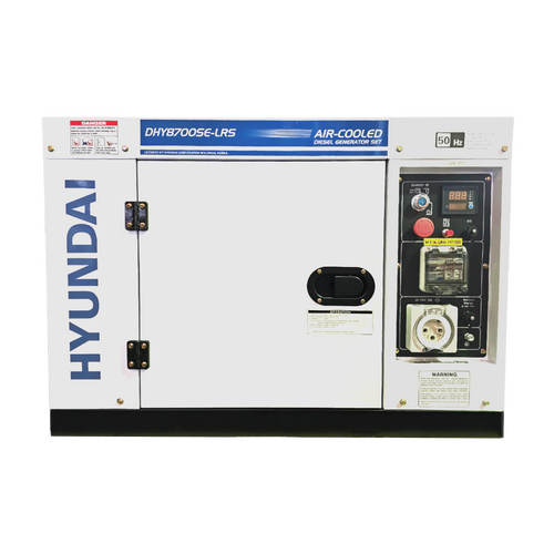 8kVA Hyundai DHY8700SE-LRS Diesel Electric Start