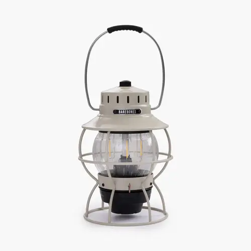 Railroad Lantern Vintage White