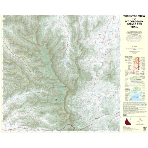 Thornton View to Mount Cordeaux Topo Map