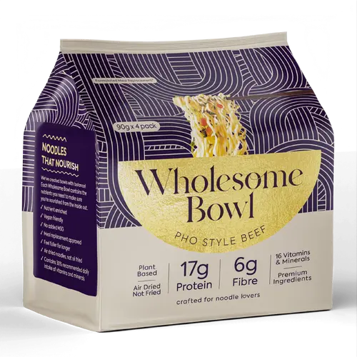 Wholesome Bowl Noodles - Beef Pho 4 Pack